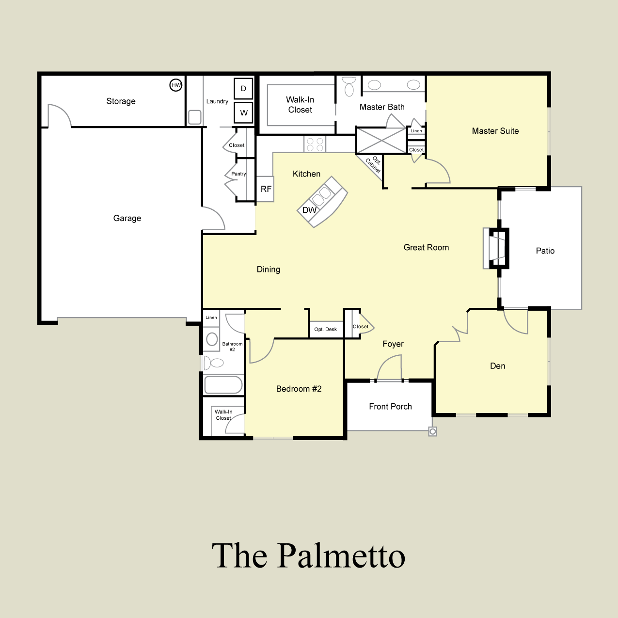 The Palmetto / Affordable Ranch with Cozy Spacious Open